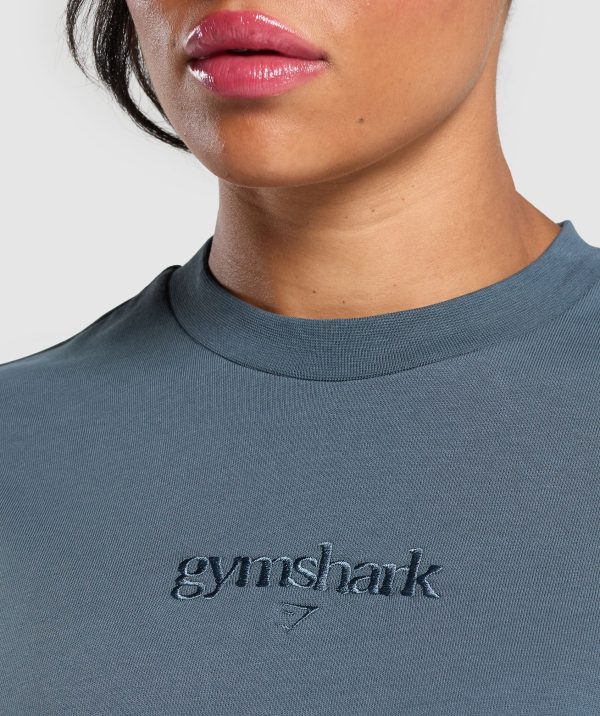 Embroidered Logo Oversized T-Shirt - Image 5
