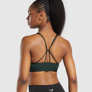 Ruched Strappy Sports Bra