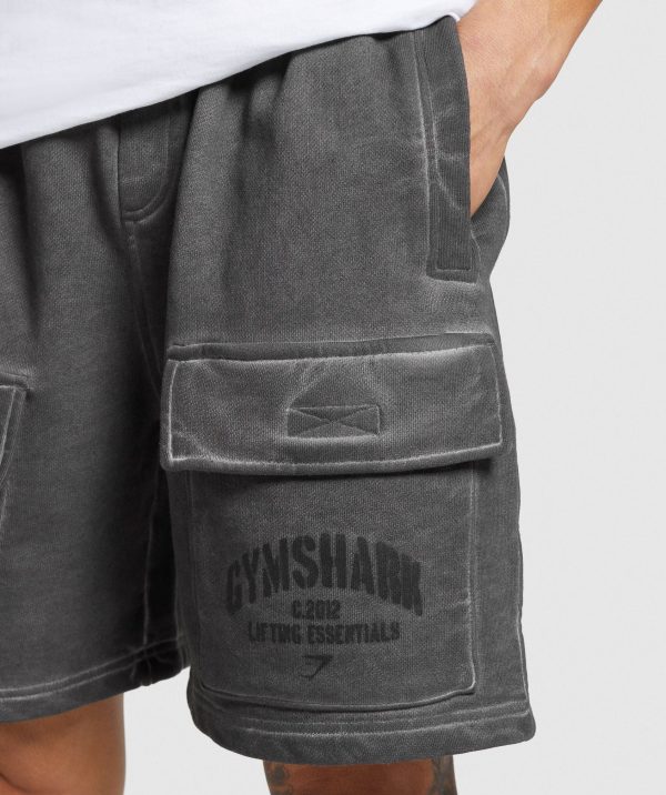 Heavyweight Washed Cargo Shorts - Image 6