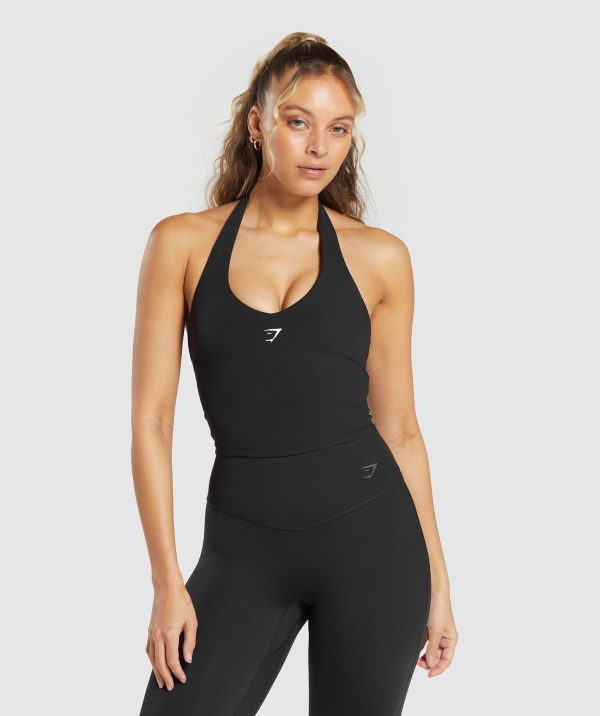 Halter Neck Cami with Shelf - Image 2
