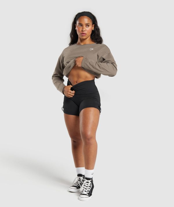 Training Oversized Cotton Long Sleeve Top - Image 4