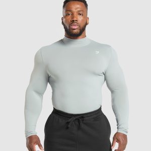 Everyday Seamless Mock Long Sleeve T-Shirt