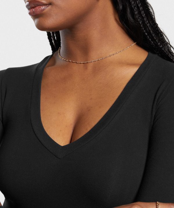Cotton Seamless Long Sleeve Midi Top - Image 6