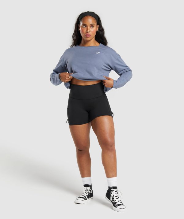 Training Oversized Cotton Long Sleeve Top - Image 4