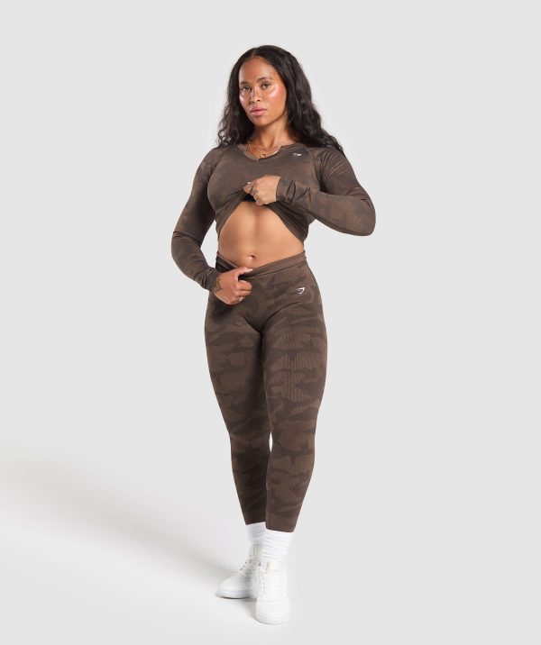 Adapt Camo Long Sleeve Crop Top - Image 4