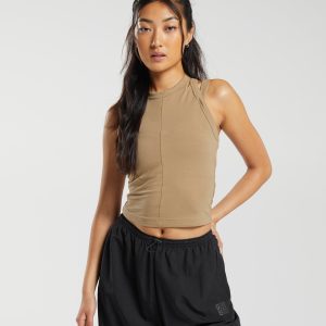 Cotton Strappy Midi Tank