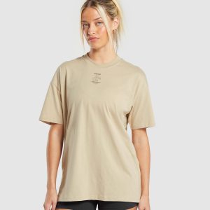 Care Label Graphic Oversized T-Shirt
