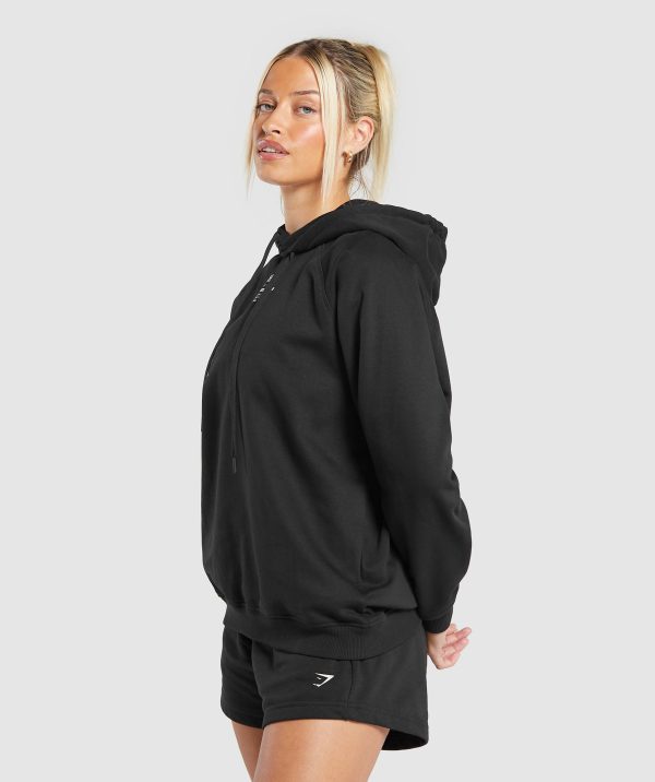 Care Label Graphic Brushed Hoodie - Image 3