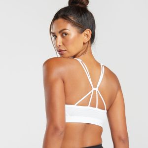 Ruched Strappy Sports Bra