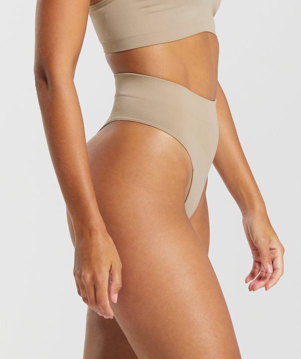 Seamless High Waisted Thong - Image 3