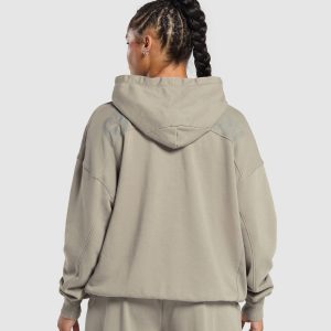 Power Oversized Zip Hoodie