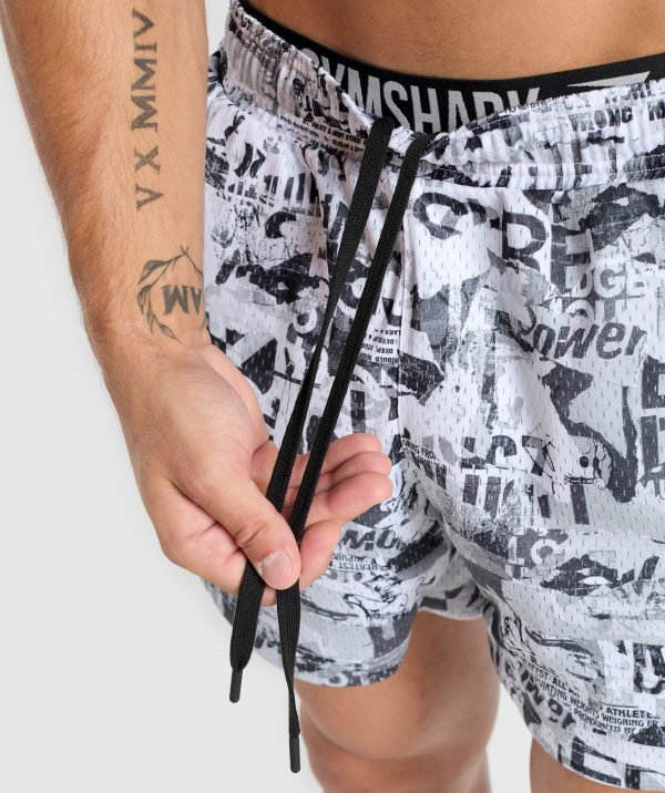 Printed Mesh 5" Shorts - Image 6