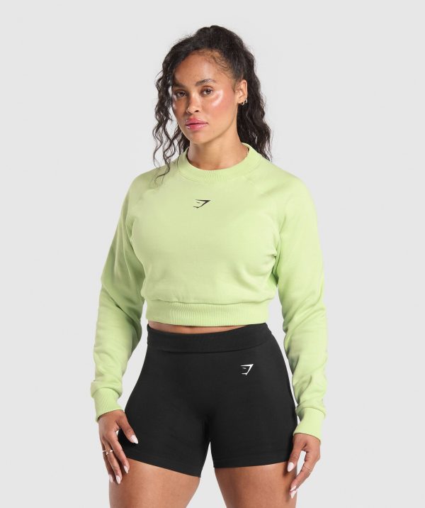 Dumbells & Deadlifts Crop Sweater - Image 2