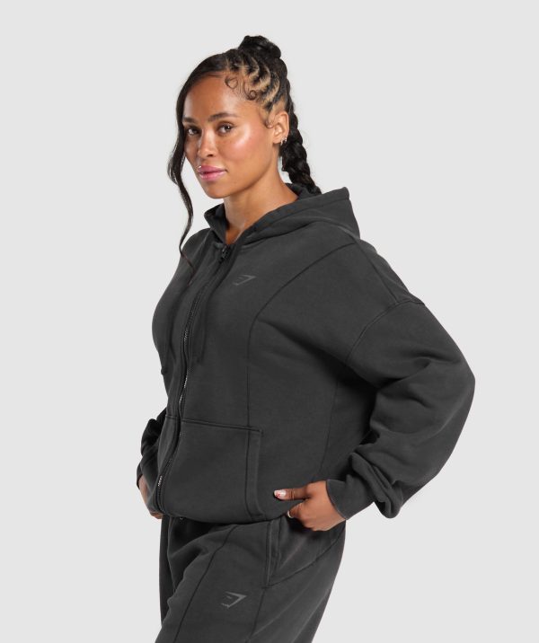 Power Oversized Zip Hoodie - Image 3