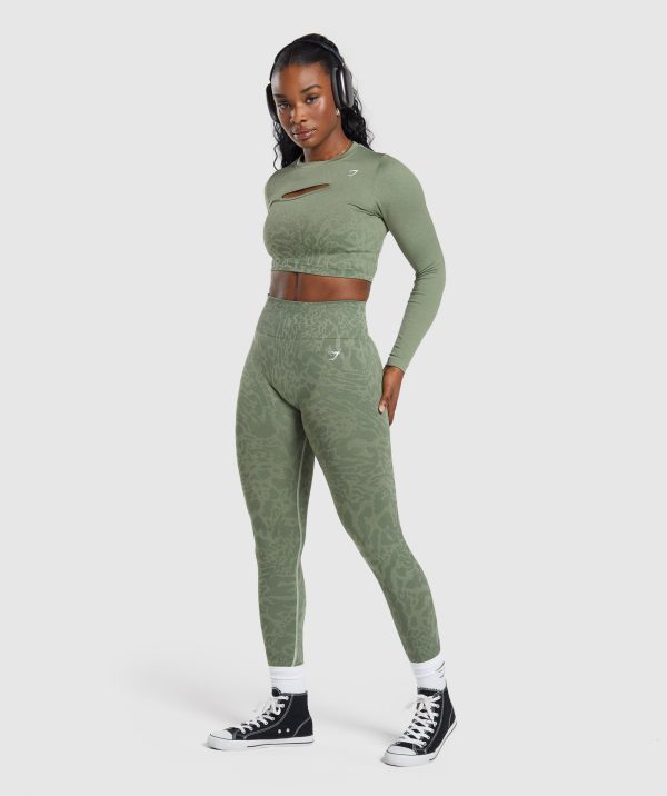 Adapt Safari Seamless Faded Long Sleeve Top - Image 4