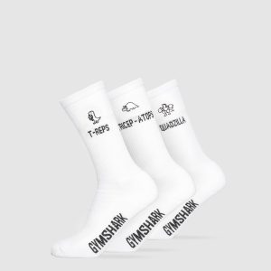 Graphic T-Reps Crew 3pk