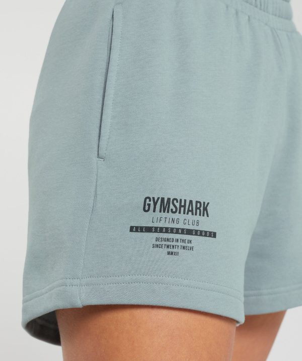 Care Label Graphic Brushed Shorts - Image 5