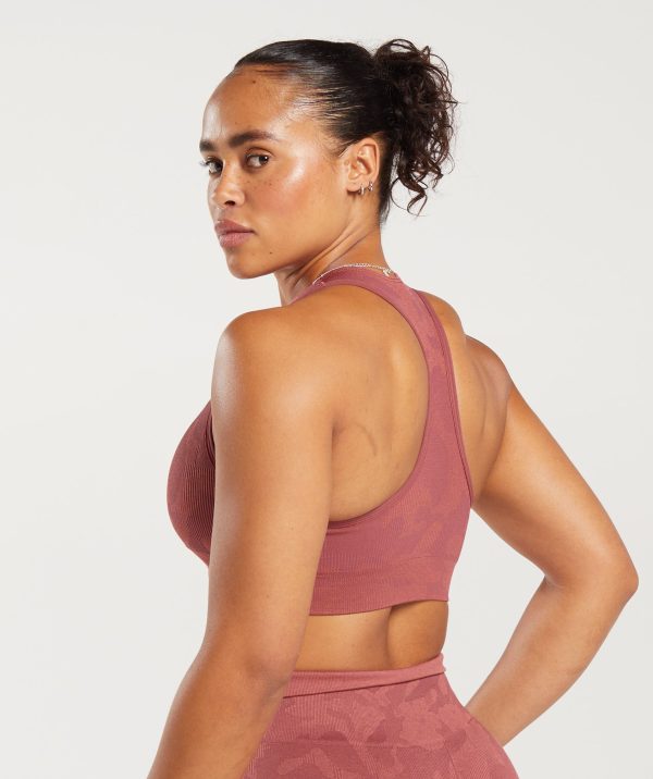 Adapt Camo Seamless Ribbed Sports Bra - Image 3