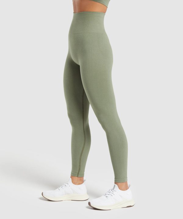 Cotton Seamless Leggings - Image 3