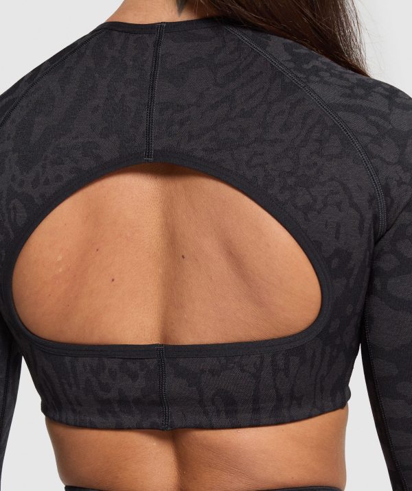 Adapt Safari Long Sleeve Crop Top - Image 5