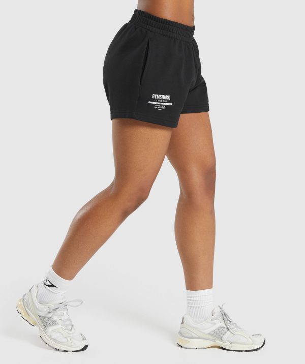 Care Label Graphic Brushed Shorts - Image 3