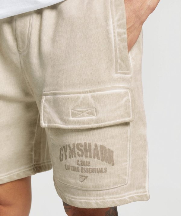 Heavyweight Washed Cargo Shorts - Image 6