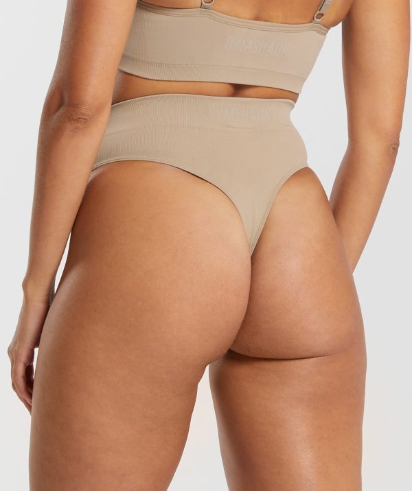 Seamless High Waisted Thong - Image 2