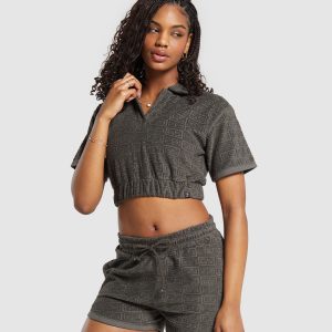 Monogram Towel Crop Top