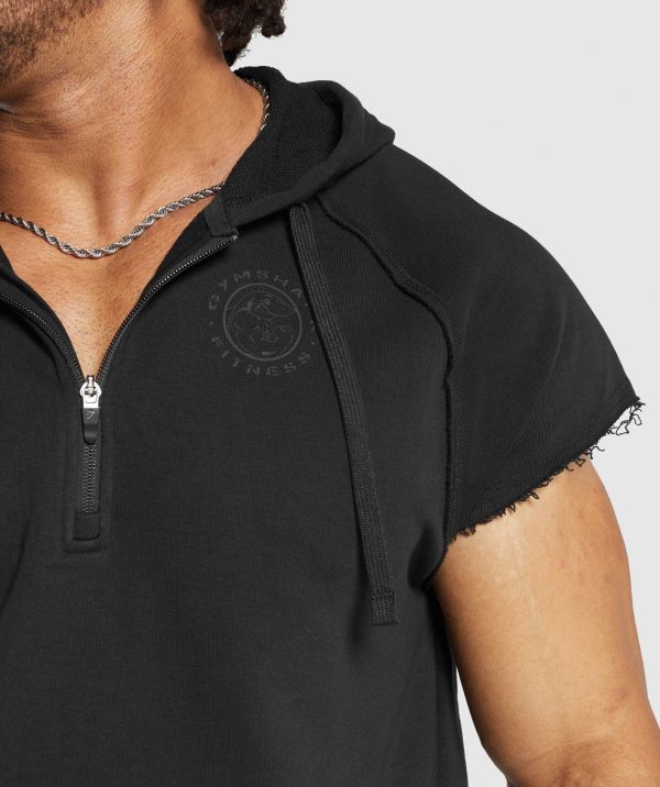 Legacy 1/4 Zip Cap Sleeve Hoodie - Image 6