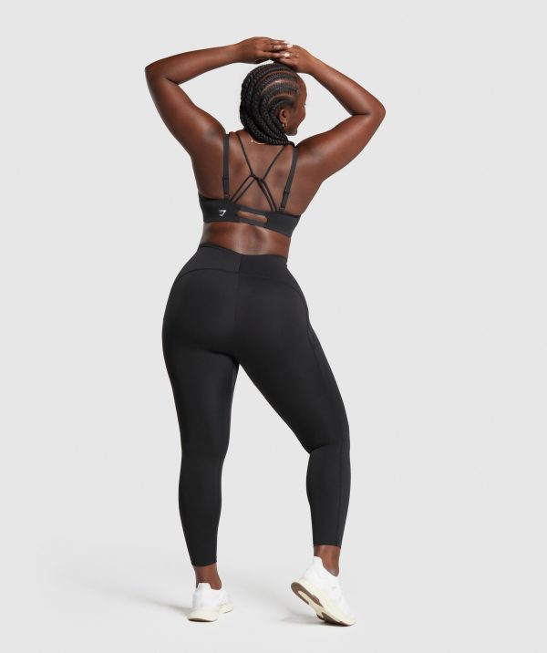 Strappy Back Light Support Sports Bra - Image 5