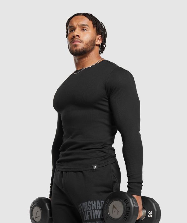 Ribbed Long Sleeve T-Shirt - Image 4