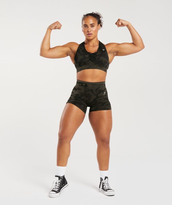 Adapt Camo Seamless Ribbed Sports Bra - Image 4