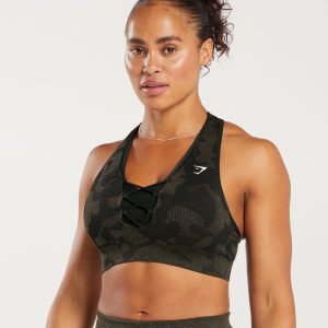 Adapt Camo Seamless Ribbed Sports Bra