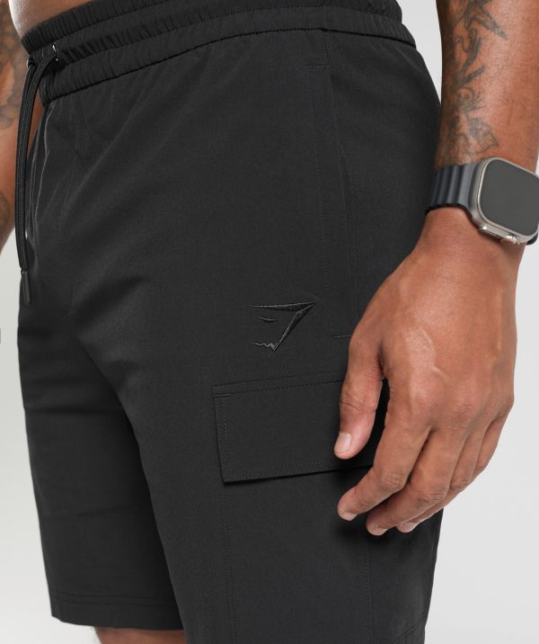 Stretch Woven Cargo Shorts - Image 5