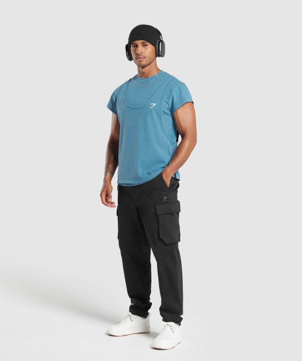 Washed Double Layer T-Shirt - Image 4