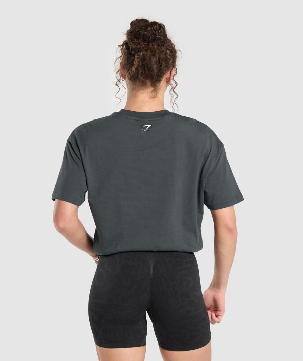 I Love Squats Graphic Oversized Tee - Image 2