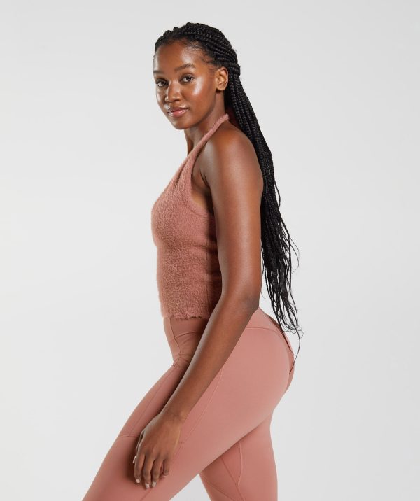 Whitney Eyelash Knit Midi Halter Top - Image 4