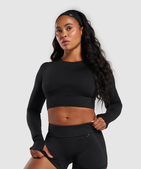 Flex Long Sleeve Crop Top - Image 3