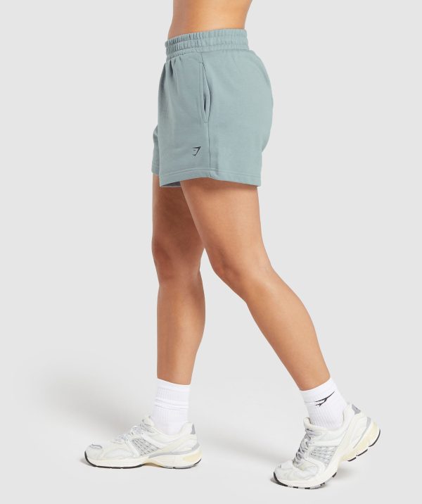 Care Label Graphic Brushed Shorts - Image 3
