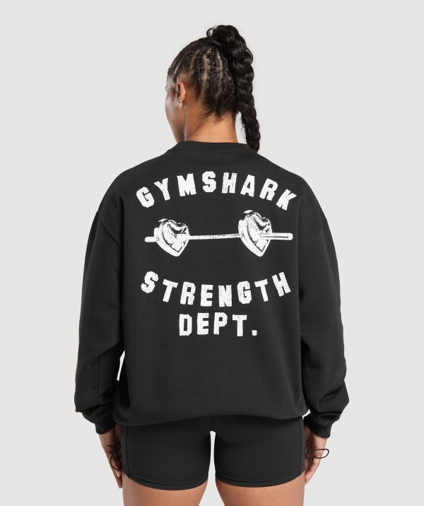 Barbell Hearts Oversized Sweatshirt - Image 2