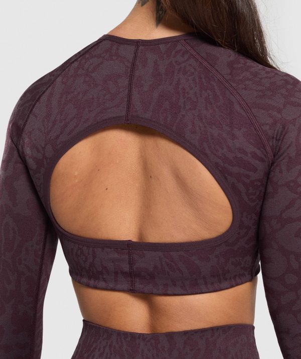 Adapt Safari Long Sleeve Crop Top - Image 5