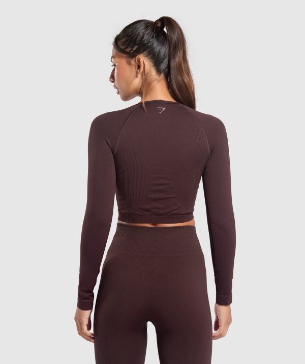 Corset Seamless Long Sleeve Top - Image 2