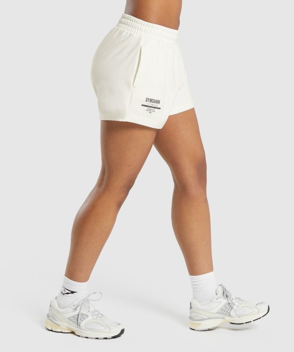 Care Label Graphic Brushed Shorts - Image 3