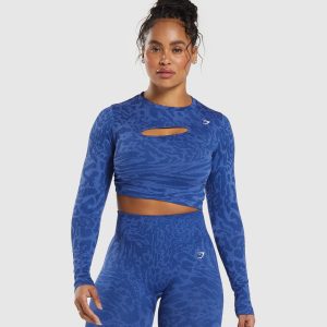 Adapt Safari Seamless Long Sleeve Crop Top