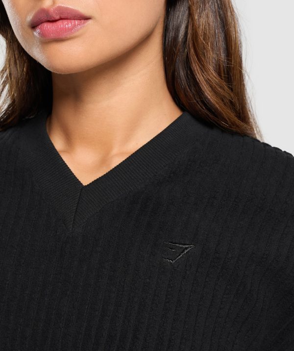 Cropped Cord Sweater - Image 3