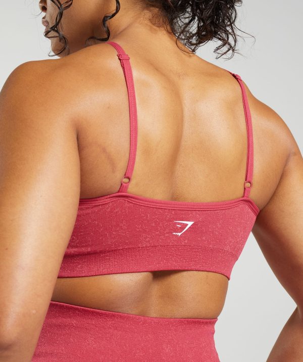 Adapt Fleck Seamless Halterneck Bralette- Vintage Pink/Classic Pink - Image 5