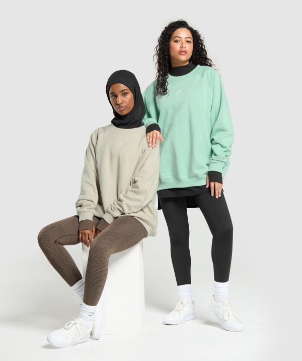 Training Oversized Fleece Sweatshirt - Image 6