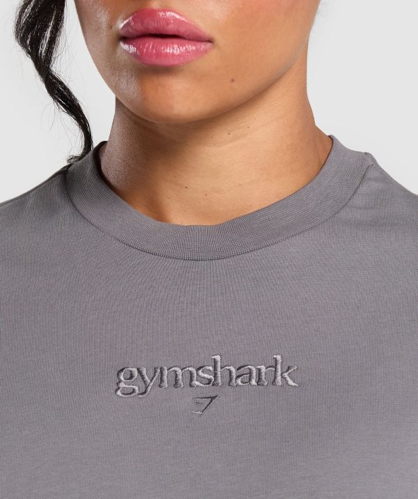 Embroidered Logo Oversized T-Shirt - Image 5