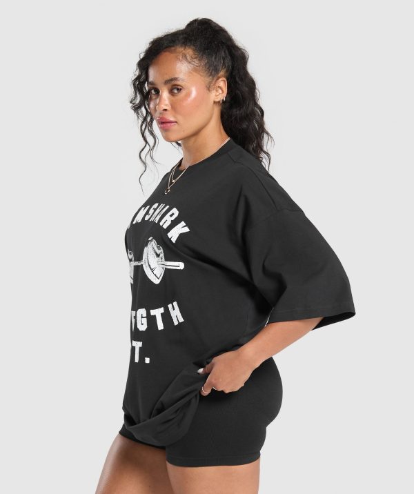 Barbell Hearts Oversized T-Shirt - Image 3