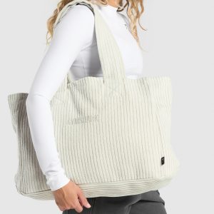 Oversized Cord Tote Bag